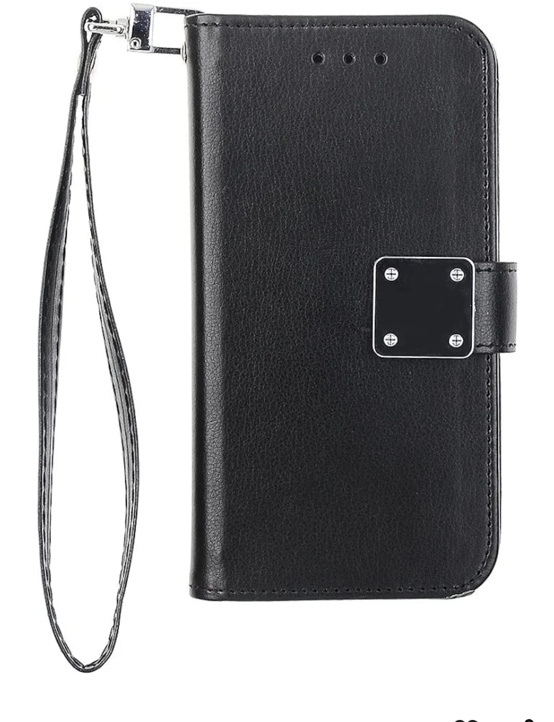 Samsung S21 Plus Flip Wallet Case With Hanging Rope (Black)