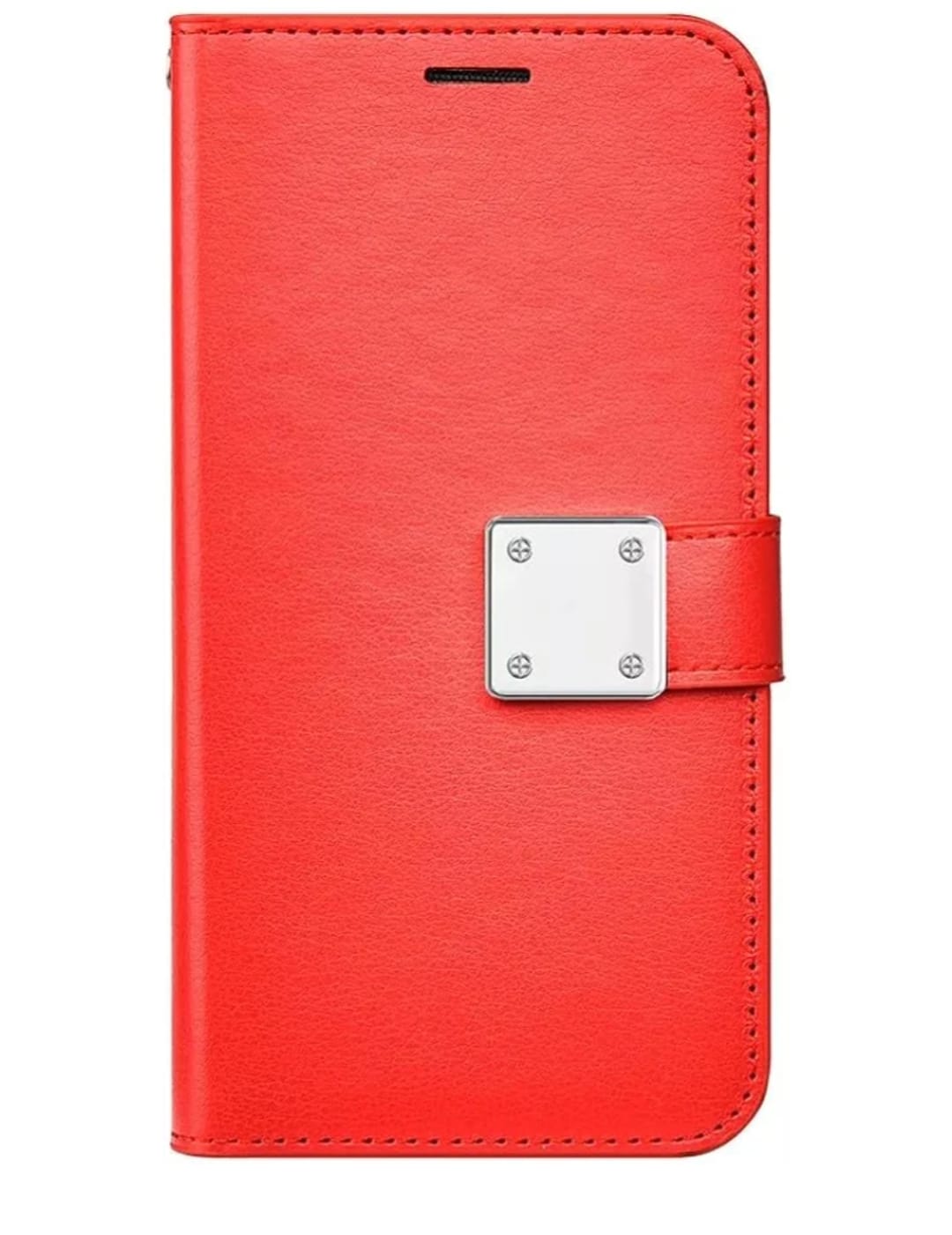 iPhone 7 Plus/8 Plus Flip Wallet Case With Hanging Rope (Red)