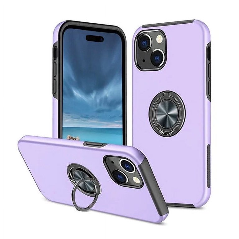 iPhone 16 Pro Max  Hard Hidden Ring Case | Purple