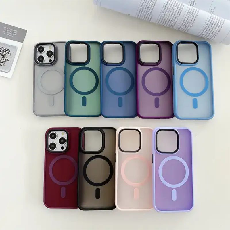 MATTE COLORFUL ACRYLIC MAGSAFE CASES ALL MODEL