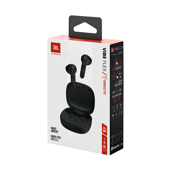 JBL VIBE FLEX TWS BLUETOOTH HEADSET BLACK - (Not authorized for online sale.)