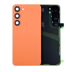 SAMSUNG S24 PLUS BACK DOOR WITH CAMERA LENS ORANGE (NO LOGO)