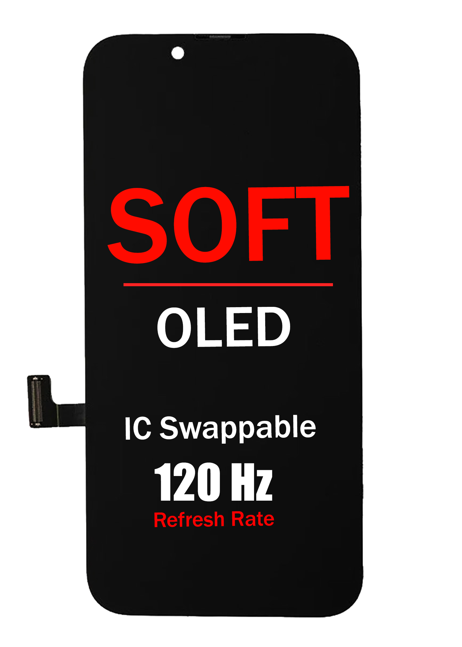 Soft Oled - iPhone 14 Pro LCD Screen With Frame 120Hz (IC Swappable)
