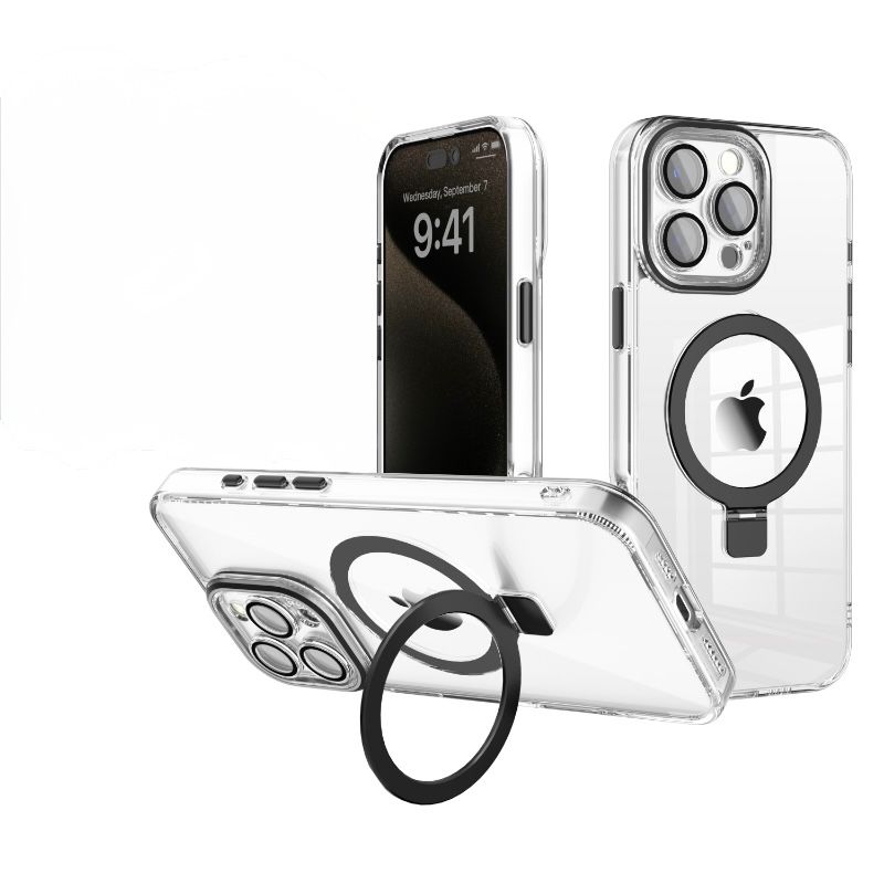 iPhone 12/12 Pro Bicheng Magnetic Magsafe Case With Camera Lens | Black