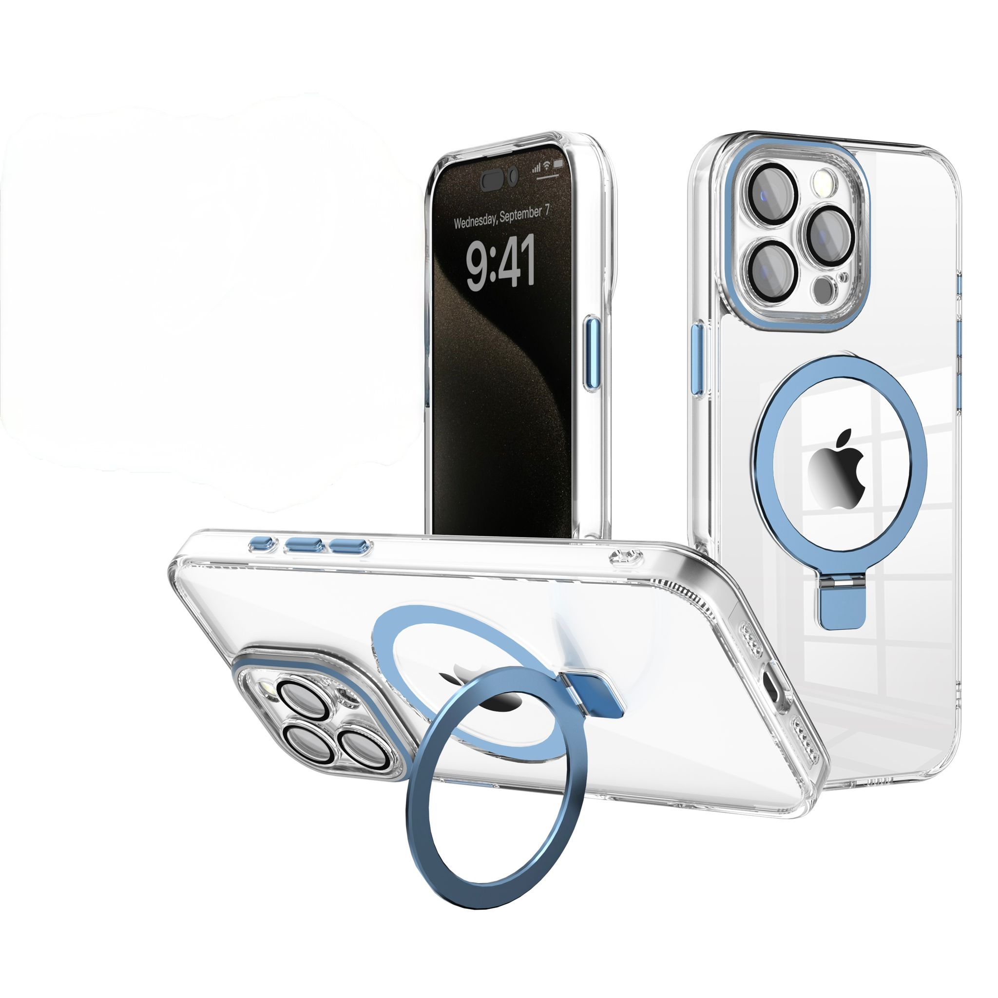 iPhone 11 Bicheng Magnetic Magsafe Case With Camera Lens | Blue