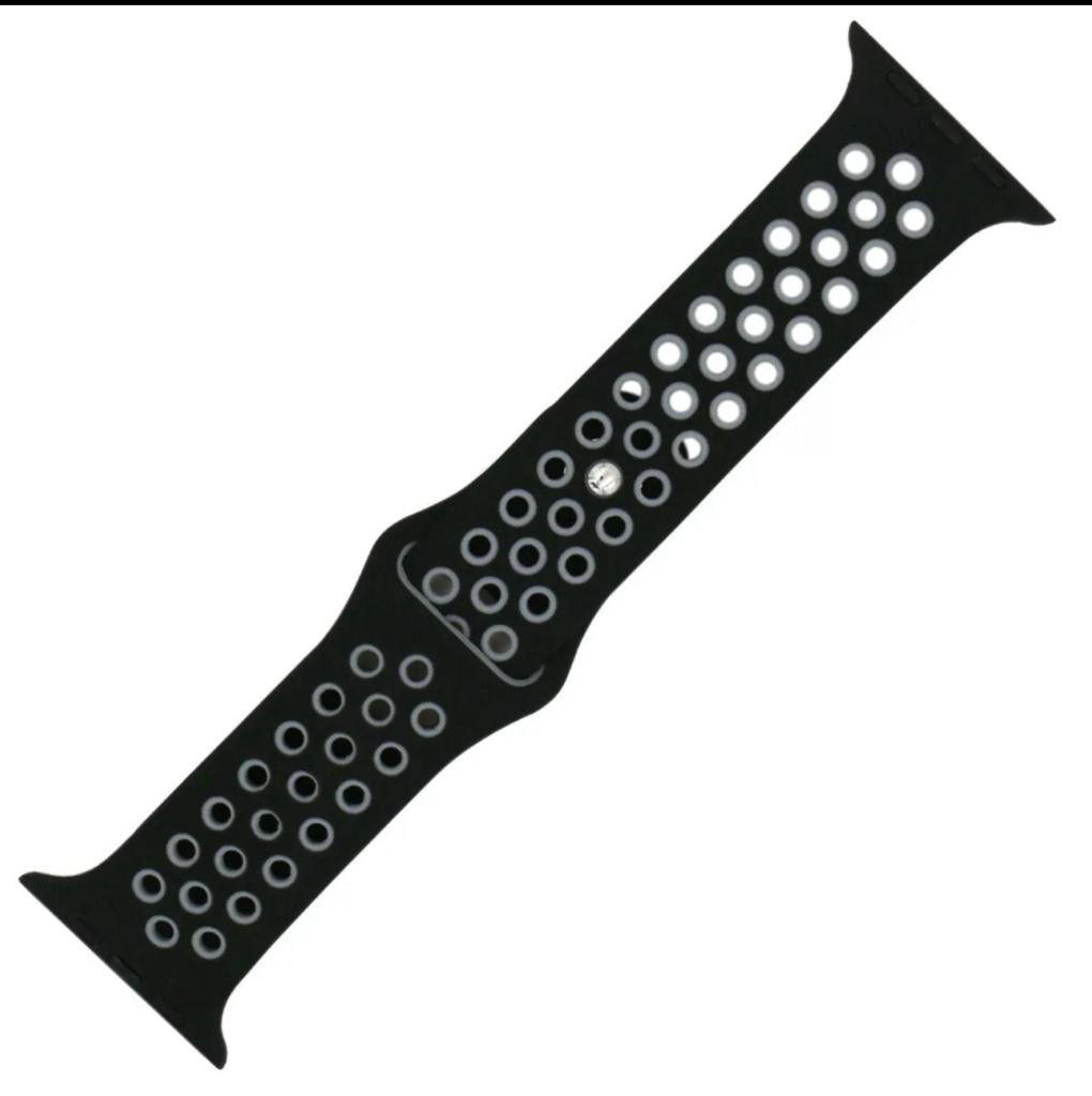 Apple Watch Size 38/40/41 | (Black-Black) Sports Band Two Color