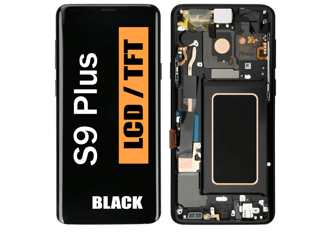 SAMSUNG S9 PLUS (G965) (LCD/TFT ASSEMBLY WITH FRAME) (BLACK) 