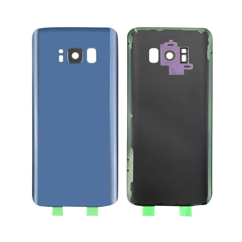 Samsung s8 back door with camera lens Blue (NO LOGO)