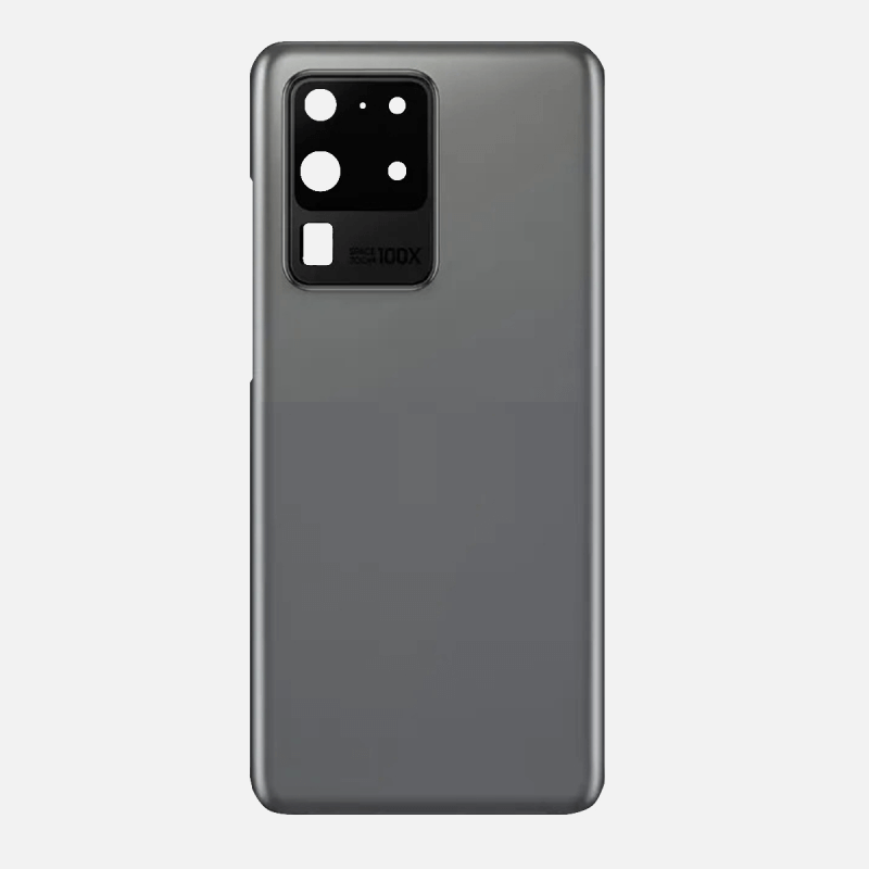 Samsung Galaxy S20 Ultra - Back Door With Camera Lens (No Logo) | Gray (Premium Quality)
