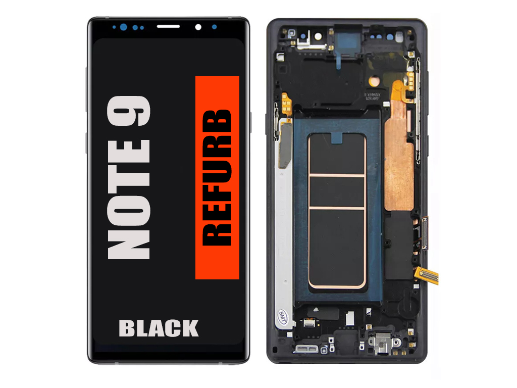 Samsung Note 9 (N960) - Refurbished OLED Assembly With Frame (Black) 