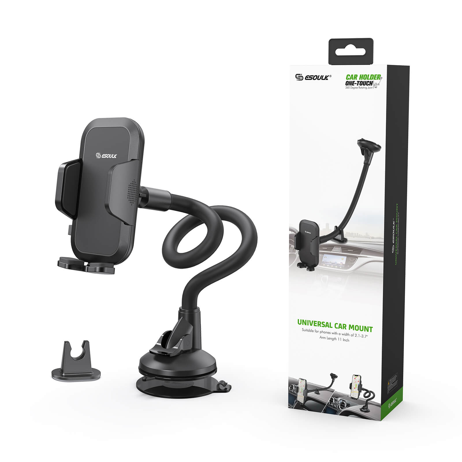 (EH43BK) UNIVERSAL TRUCK DASHBOARD & WINDS CAR MOUNT 