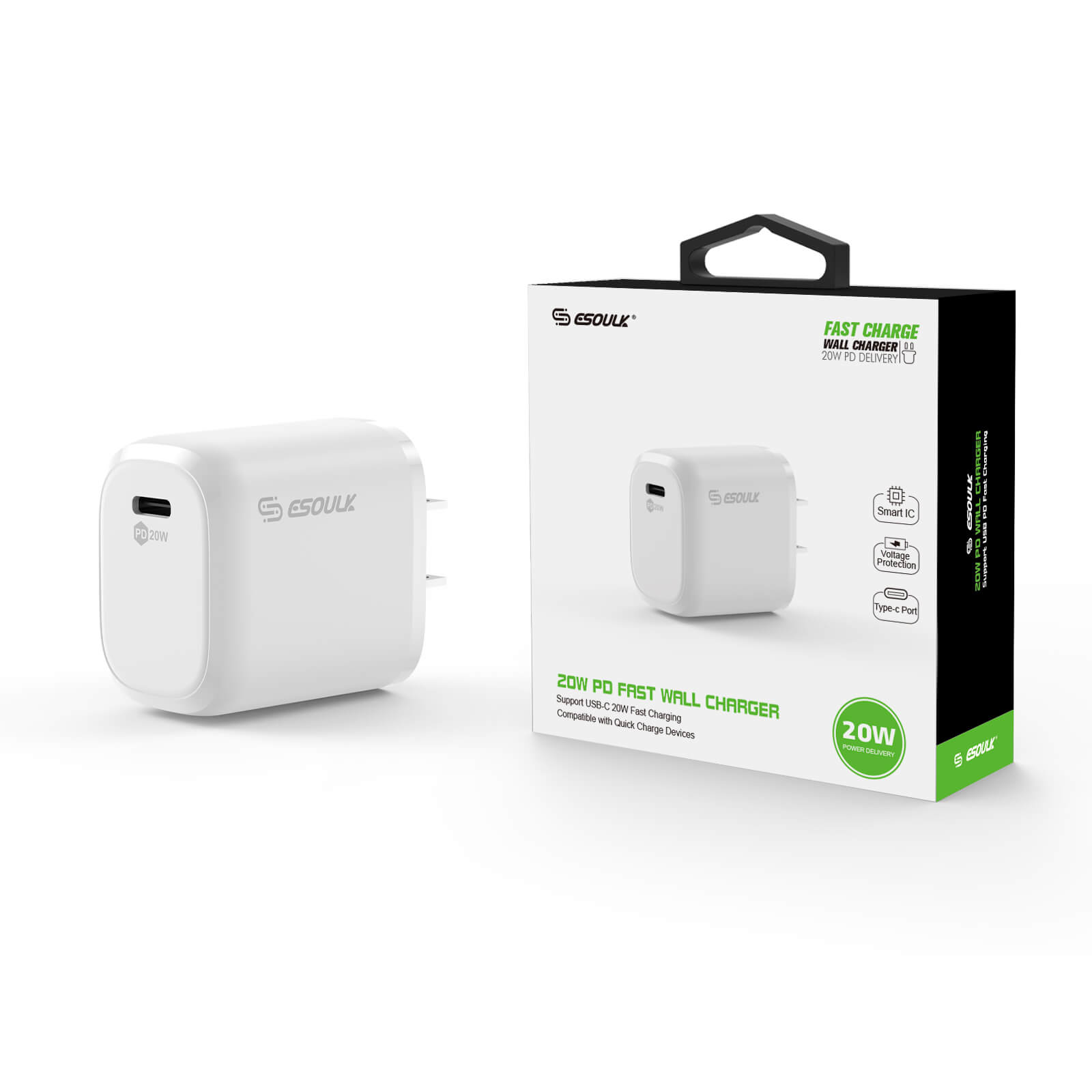 (EA17-WH) 20W PD Wall Adapter | White 