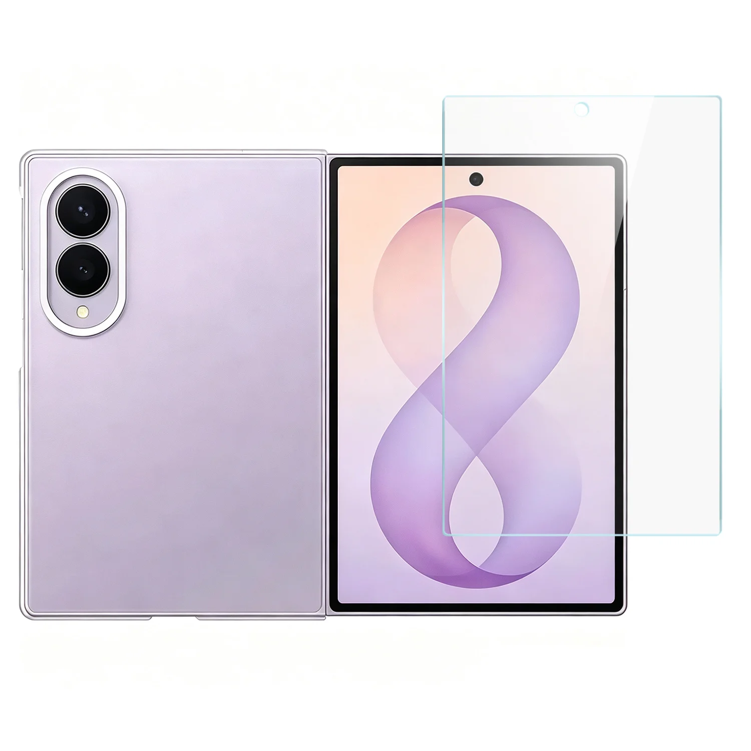 Samsung Z Fold 8 Tempered Glassin Bulk Cardboard Package