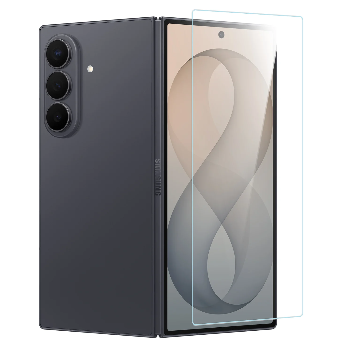 Samsung Z Fold 8 Ultra Tempered Glassin Bulk Cardboard Package