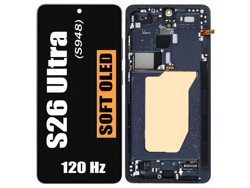 Samsung Galaxy S26 Ultra 5G (S948) - OLED Assembly With Frame (120Hz) (Cobalt Violet)