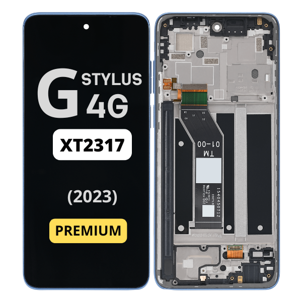 Moto G Stylus 4G 2023 (XT2317-2/XT2317) - LCD Assembly With Frame (Blue)
