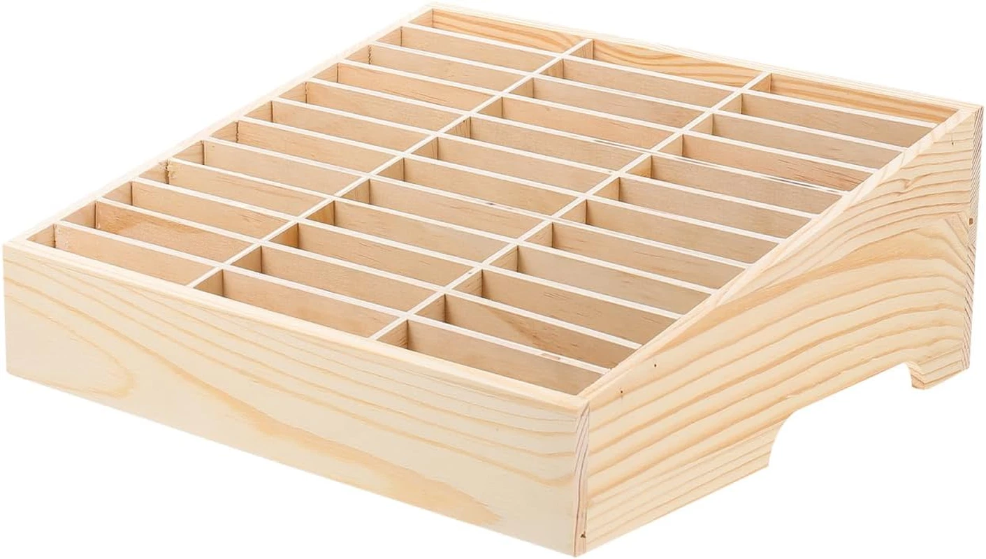 36 GRIDS WOODEN STORAGE BOX