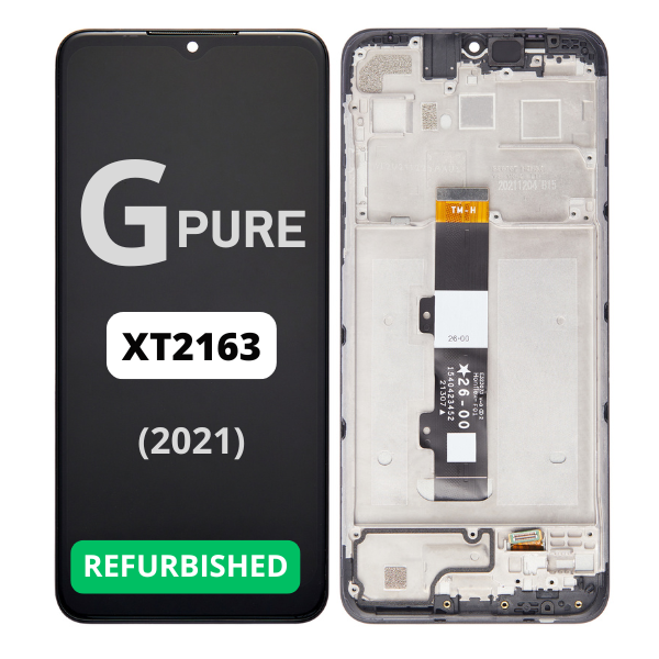 Moto G Pure 2021 (XT2163) - Refurbished LCD Assembly With Frame