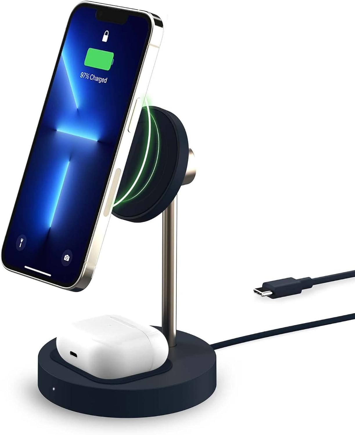 iOttie Velox Magnetic Wireless Charging Duo Stand - MGSFIO202 - Black (B0 - iOttie - C)