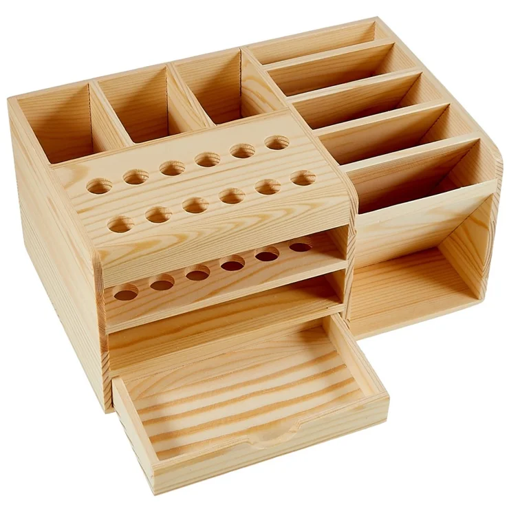 21CM WOODEN MULTI-STORAGE BOX