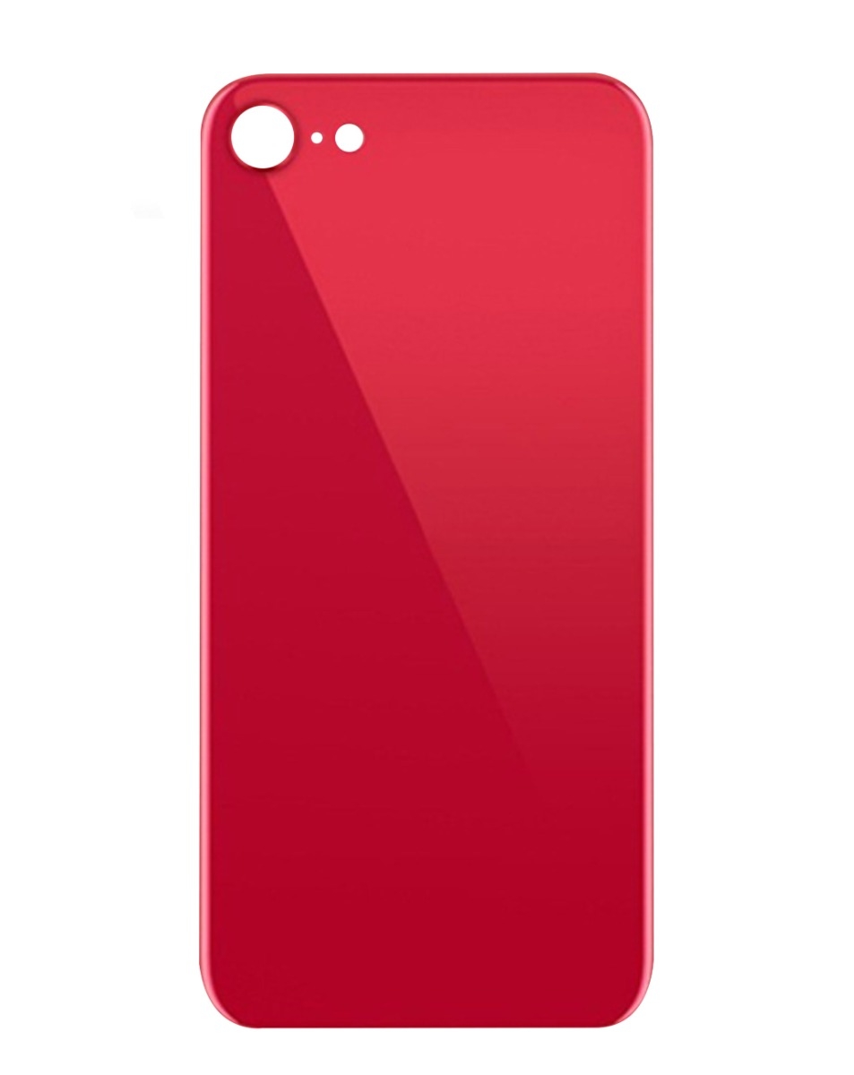 iPhone 8G - No Logo Back Glass with Bigger Camera Hole | Red