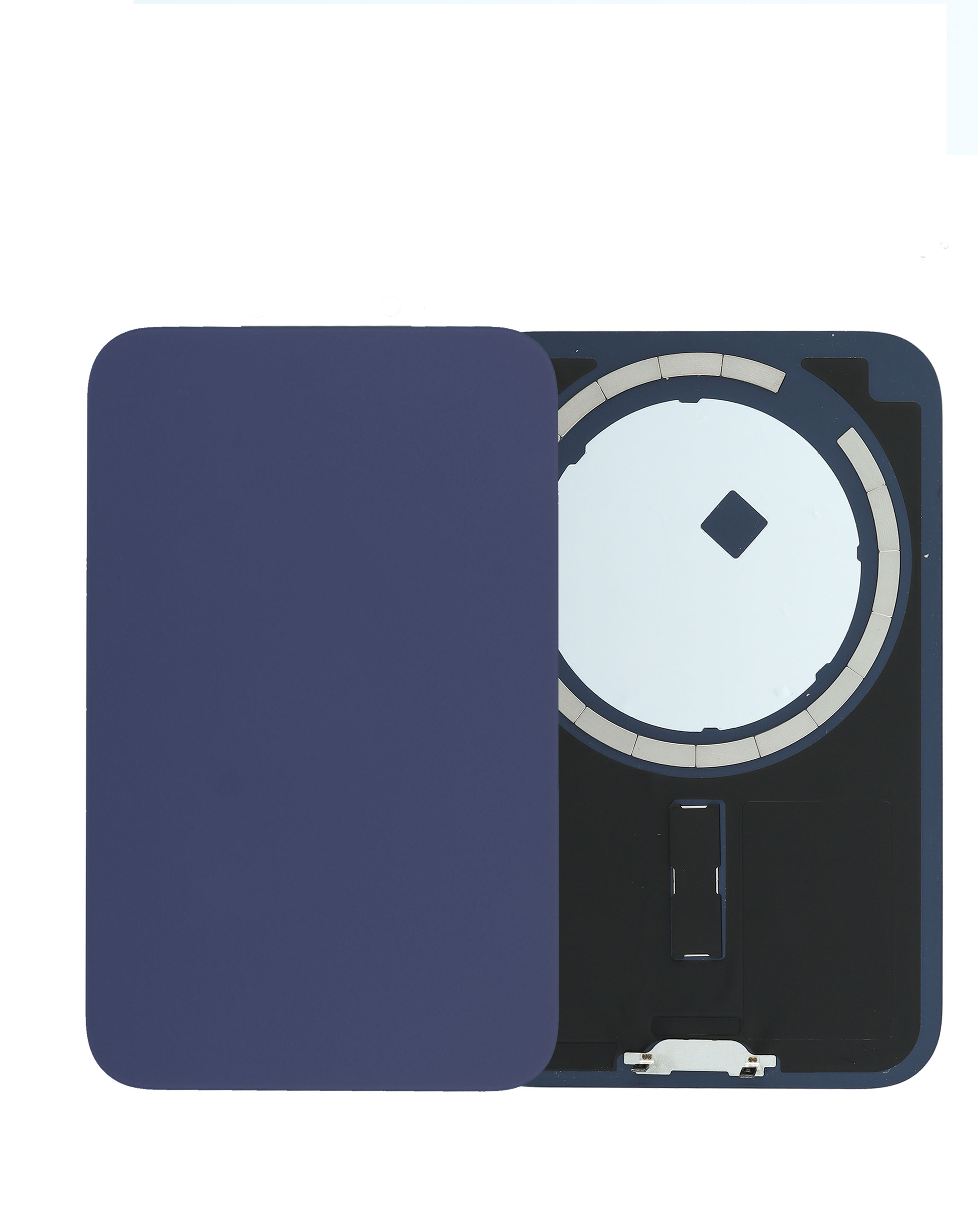 iPhone 17 Pro Max - No Logo Back Glass with Frame and Magsafe Magnets | Deep Blue