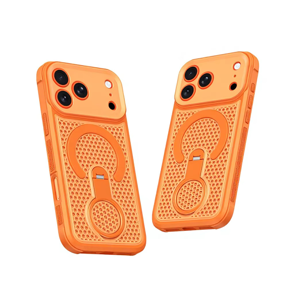 Samsung S24 Ultra Cooling 360 Stand Case - Orange