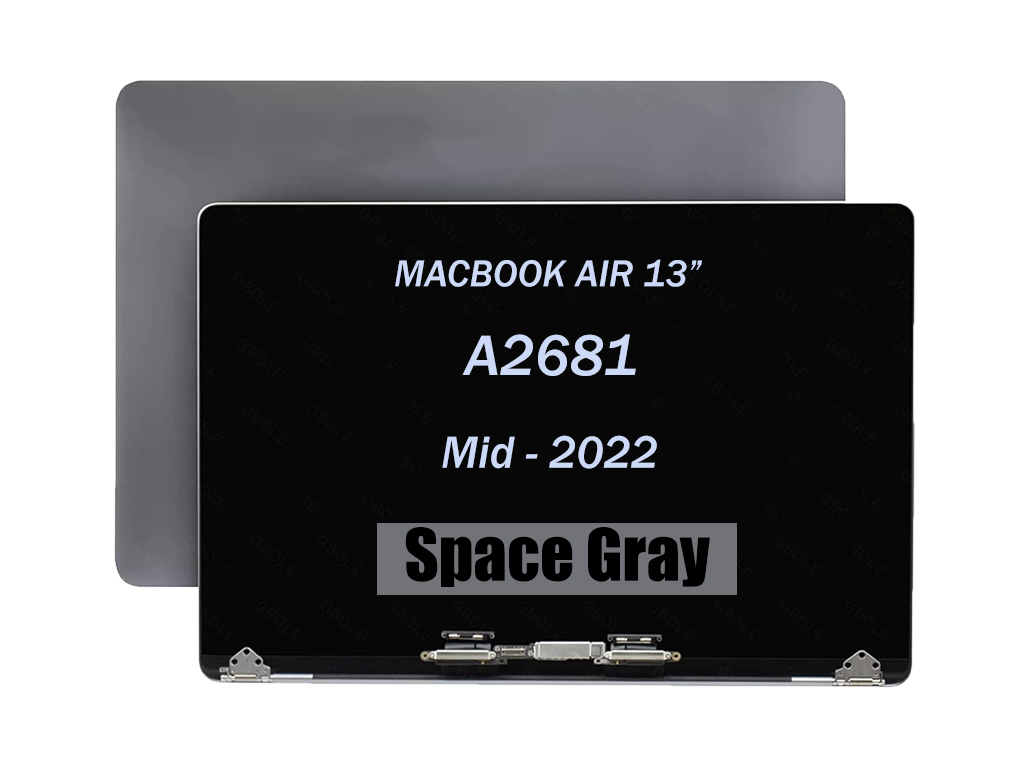 MacBook Air 13" A2681 (Mid 2022) Premium LCD Screen and Digitizer Assembly (Space Gray)