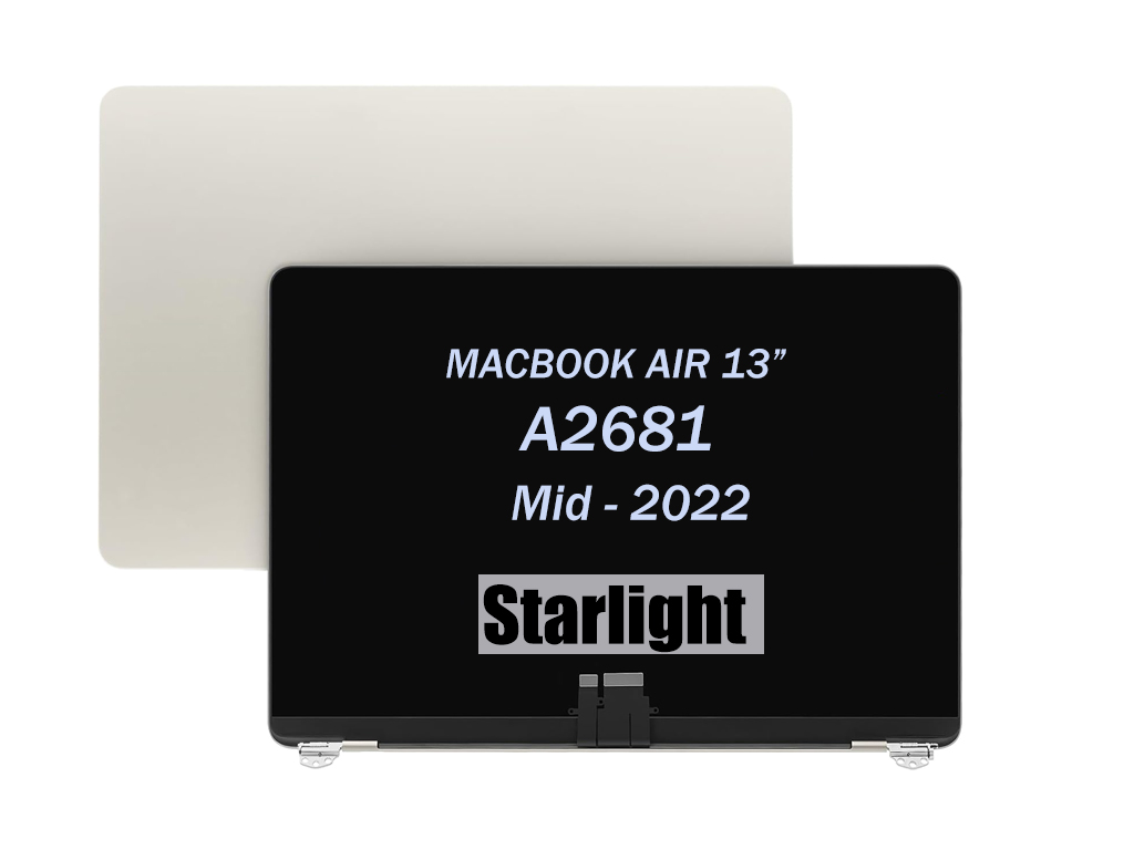 MacBook Air 13" A2681 (Mid 2022) Premium LCD Screen and Digitizer Assembly (Starlight)