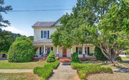 $239,900 Historic Spring Hope Farmhouse Blends Charm & Modern Updates