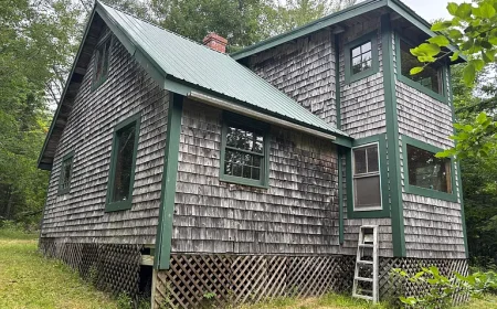 $89,000 Maine Woods Off-Grid Camp: 24-Acre Woodland Escape in Cooper, ME