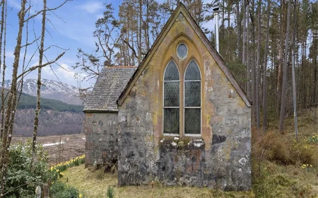 $73,475 Glengarry Chapel for Sale: Historic Highland River View Property
