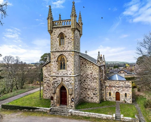 £119,000 Historic Scottish Church for Sale: Convert Your Dream Home in Rafford
