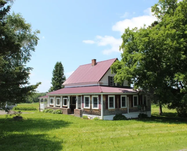 $195,000 Woodland, ME Farmhouse on 3.2 Acres with Pond Views