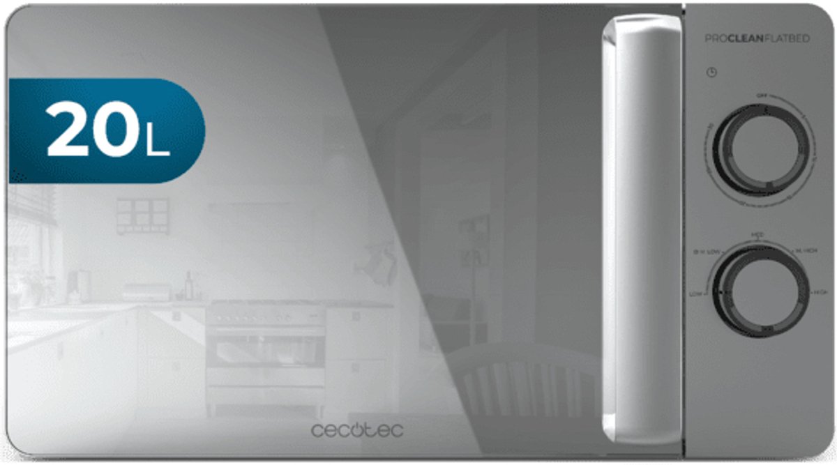 Mikrowelle Cecotec Proclean 3060 Flatbed Mirror