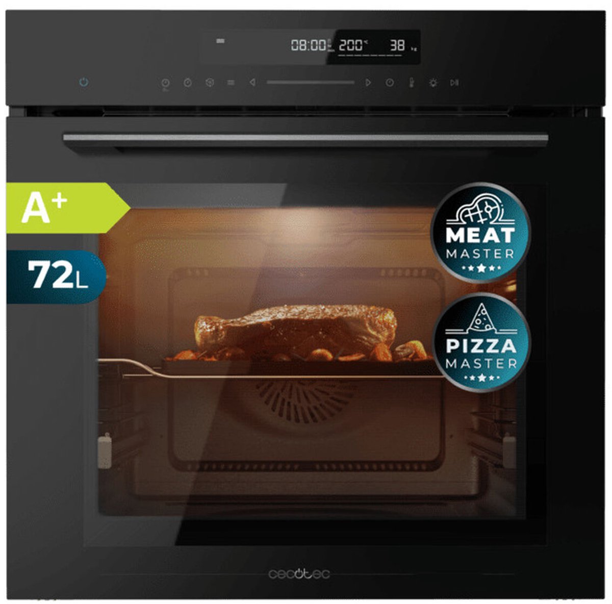 Four einbaubar Cecotec Bolero Hexa SM406000 Glass Black A+