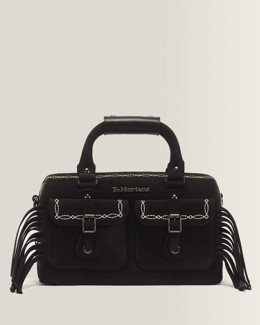 Dr. Martens Top Handle Desert Rodeo Leder & Wildleder Tasche in Schwarz