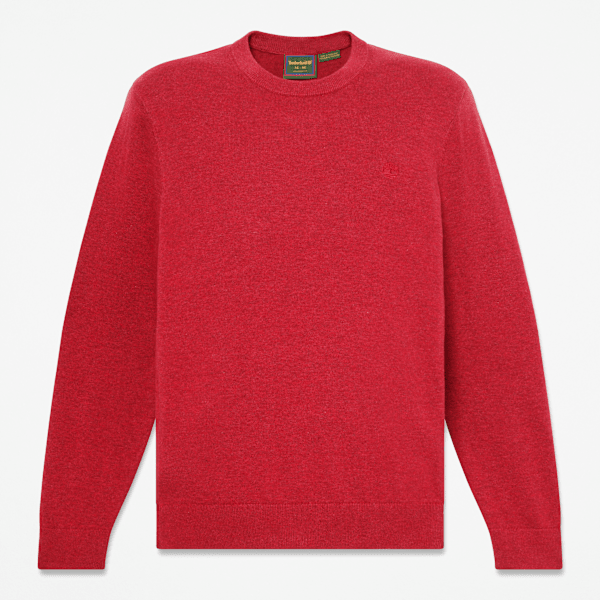 Timberland - Maglione Girocollo in Cotone Williams River da Uomo in rosso, Uomo, rosso, Taglia: M