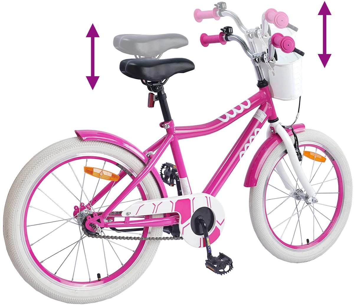 Kinderfahrrad 18 Zoll für Alter 5 7 Rosa