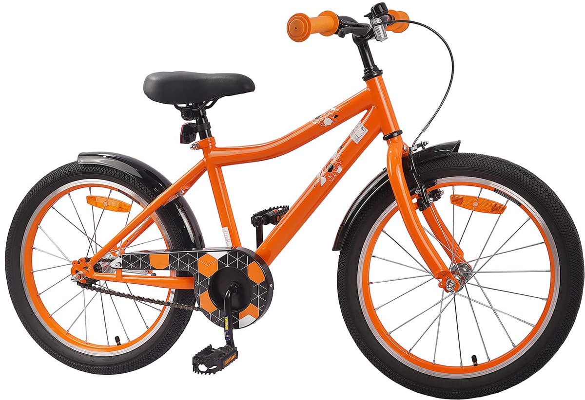 Kinderfahrrad 18 Zoll für Alter 5 7 Orange
