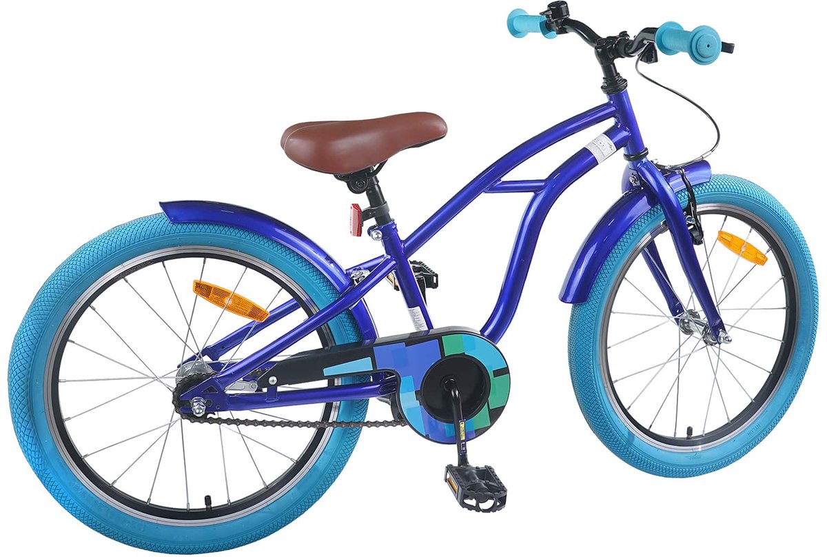 Kinderfahrrad 22 Zoll für Alter 7 12 Dunkelblau