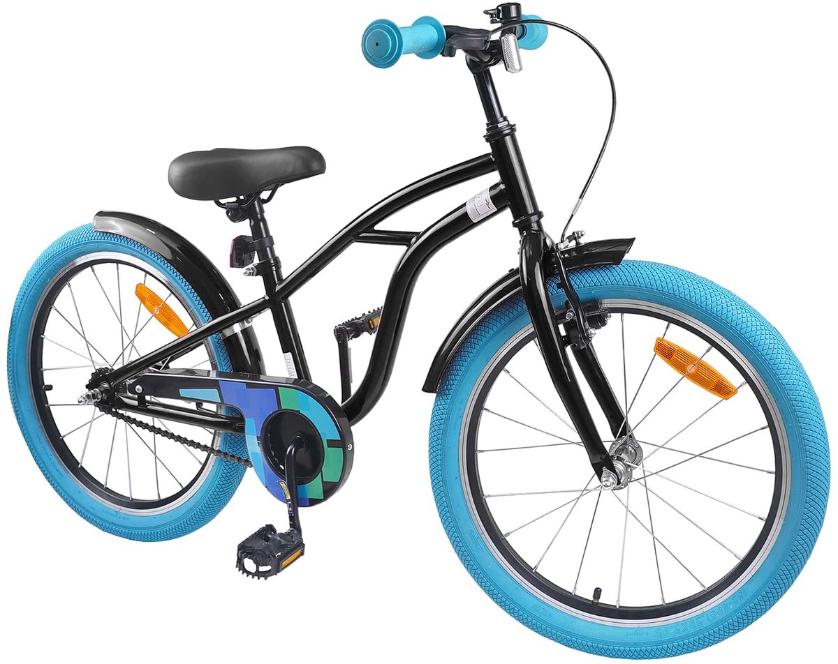 Kinderfahrrad 20 Zoll für Alter 6 11 Schwarz