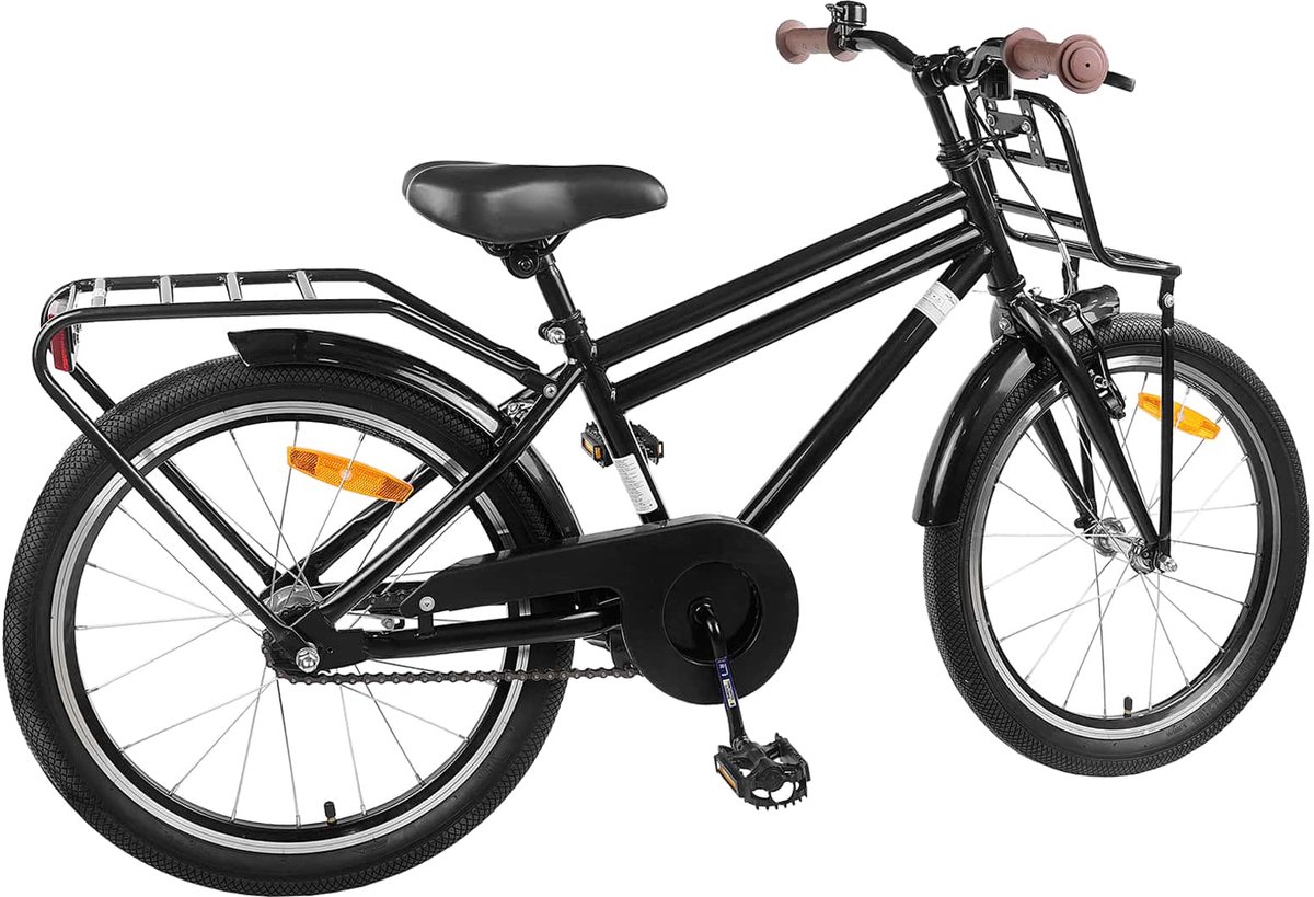 Kinderfahrrad 22 Zoll für Alter 7-12 Schwarz
