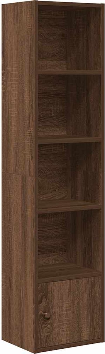 Bücherregal Brauneiche-Effekt 31 x 24 x 127 cm Holzwerkstoff