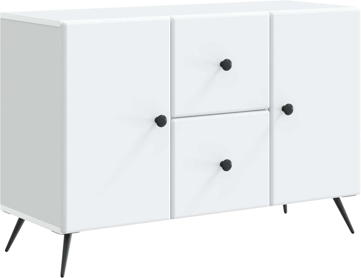 Sideboard mit Schubladen Weiß 89 x 34,5 x 60 cm Holzwerkstoff