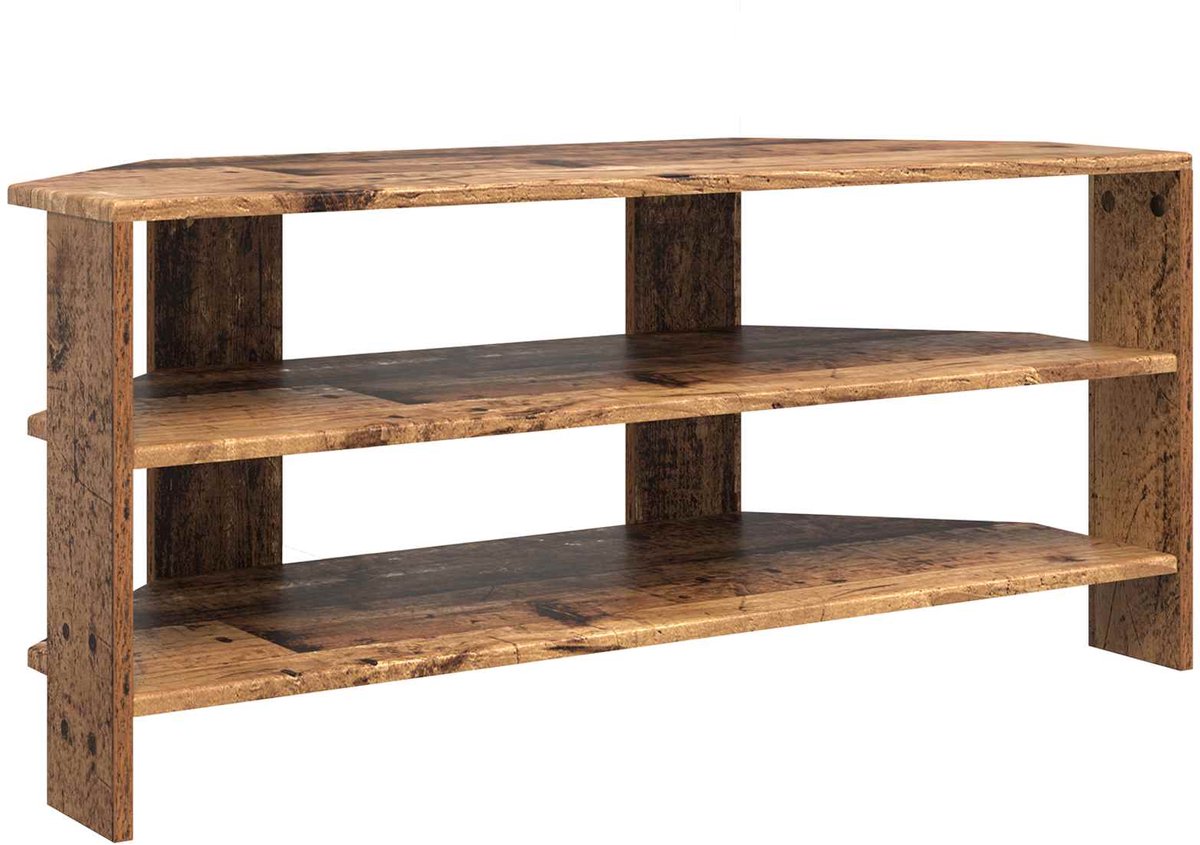 Eck-TV-Schrank Altholz-Optik 102 x 40,5 x 45 cm Spanplatte