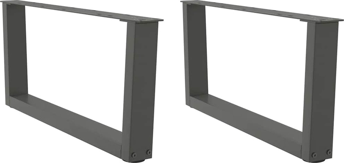 V-förmige Kaffeetischbeine 2 Stück Anthrazit 70 x (30 31.3) cm Stahl