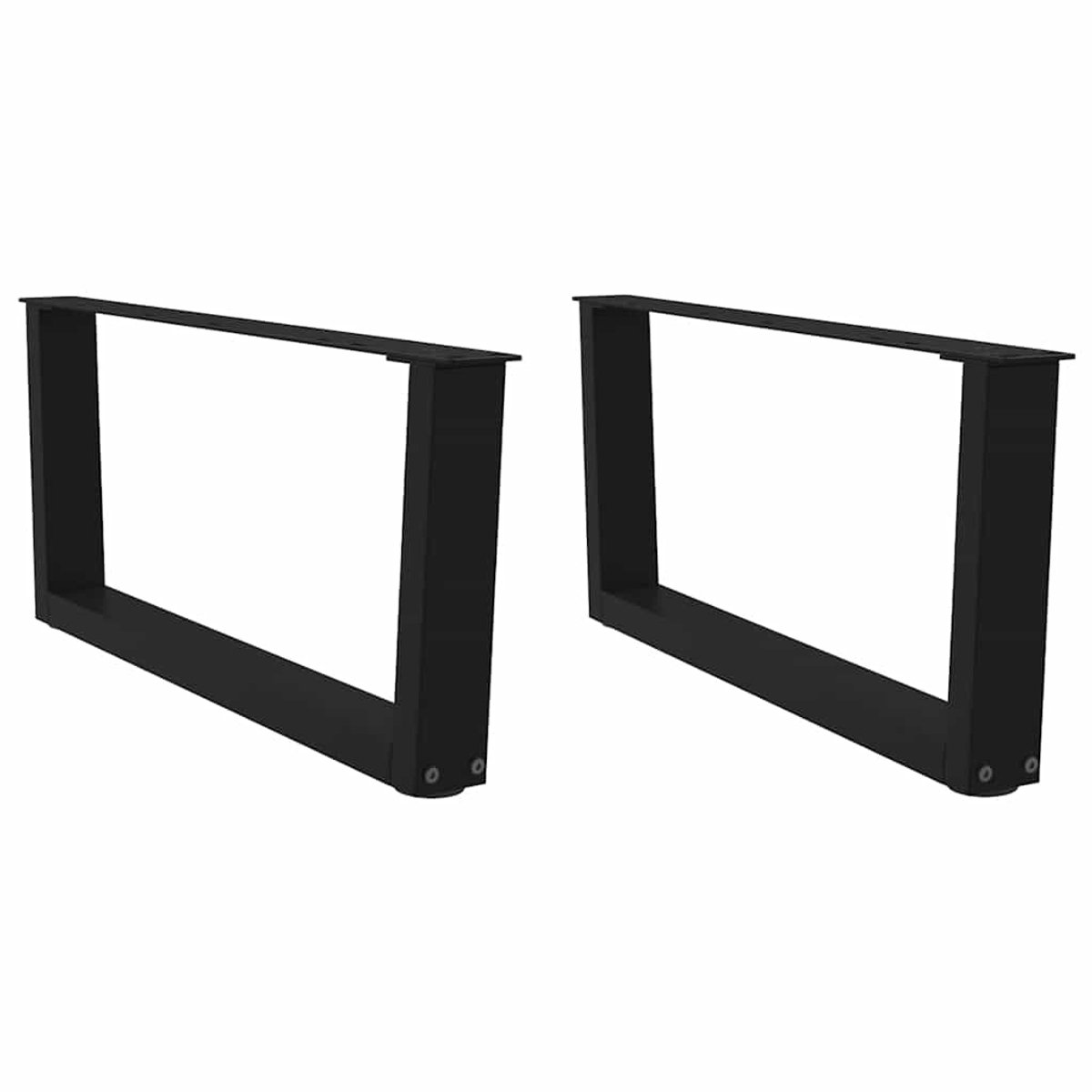 V-förmige Couchtischbeine 2 Stück Schwarz 70 x (30 31.3) cm Stahl