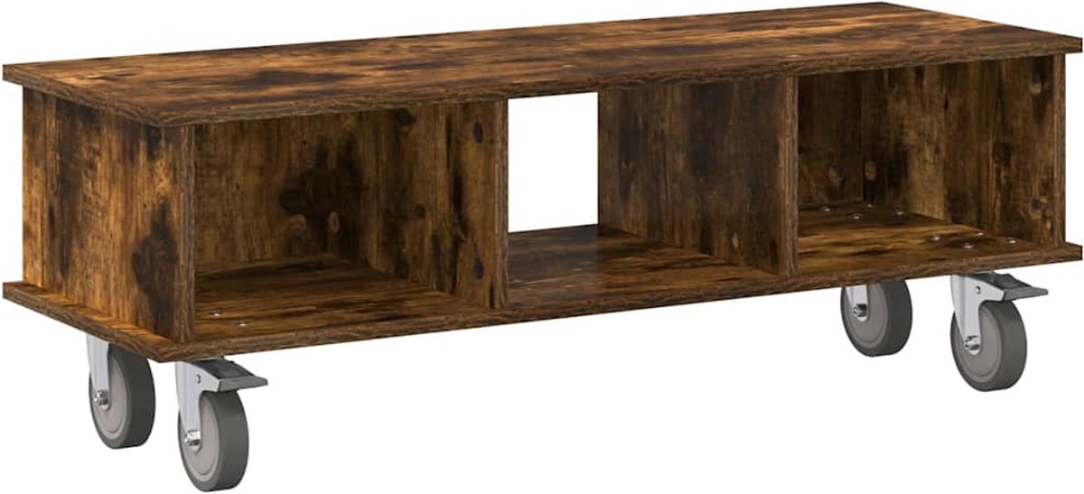 TV-Ständer Geräucherte Eiche 100 x 35 x 35 cm Holzwerkstoff