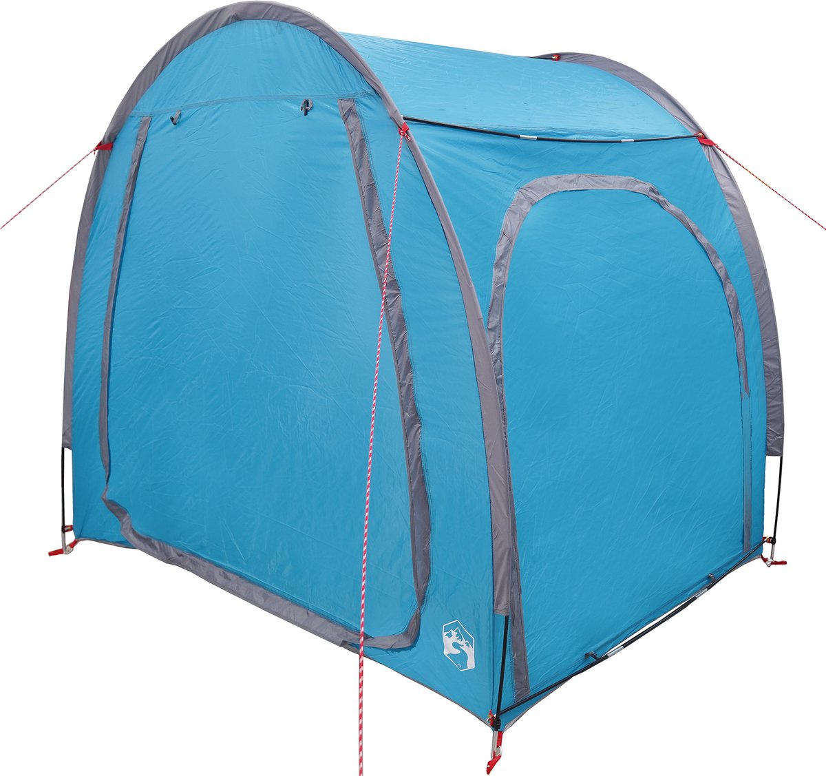 Blaue Fahrradgarage mit Dach und Stauraum 218 x 156 x 180 cm
